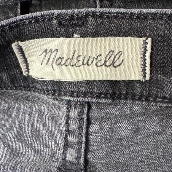 Madewell SZ 25 - 11” High-Rise Skinny Jeans Stretch Zip-Fly Pockets Black Wash - Picture 8 of 10